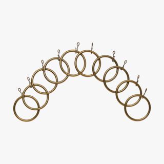 Hemtex | Agaton Gardinringar 10 St. Mässing - 25/28mm