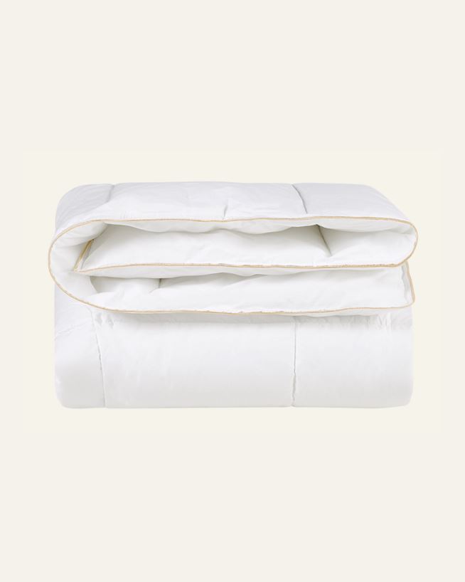 Medelvarmt fibertäcke vit - 150x210 cm vit - 1