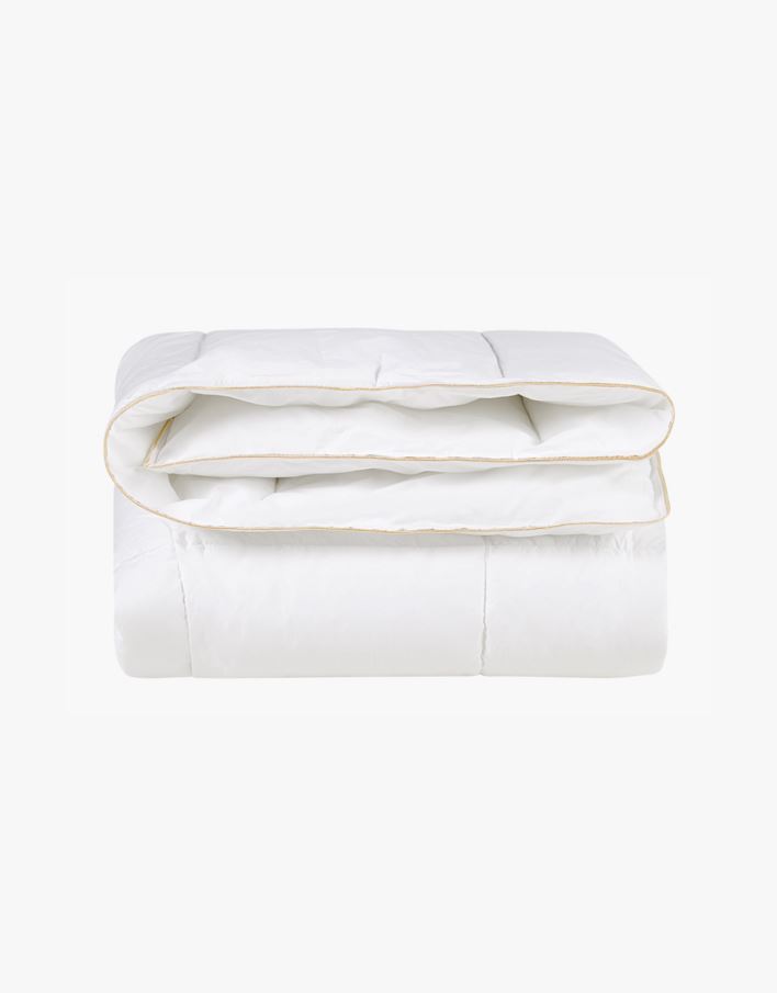 Medelvarmt fibertäcke vit - 150x210 cm vit - 1