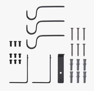 Hemtex | Sipan Väggfäste Svart - 25/28mm