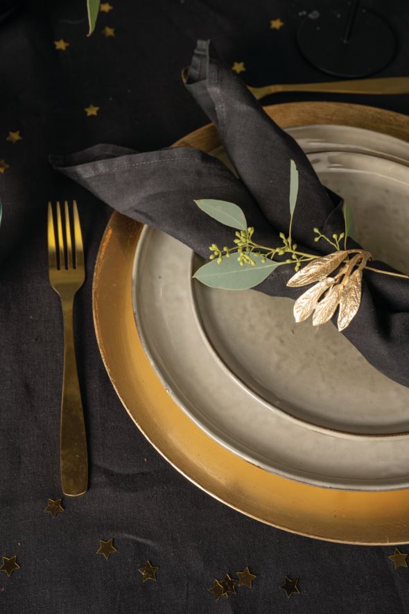 Linneservett  svart - 3