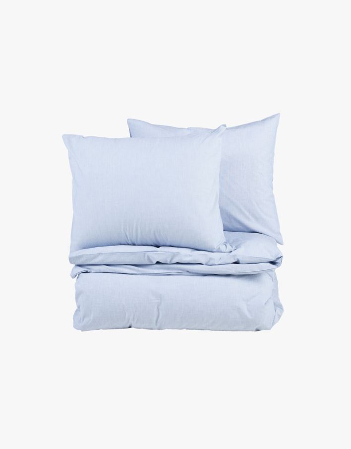 Påslakanset i chambray ljusblå - 150x210 cm ljusblå - 1