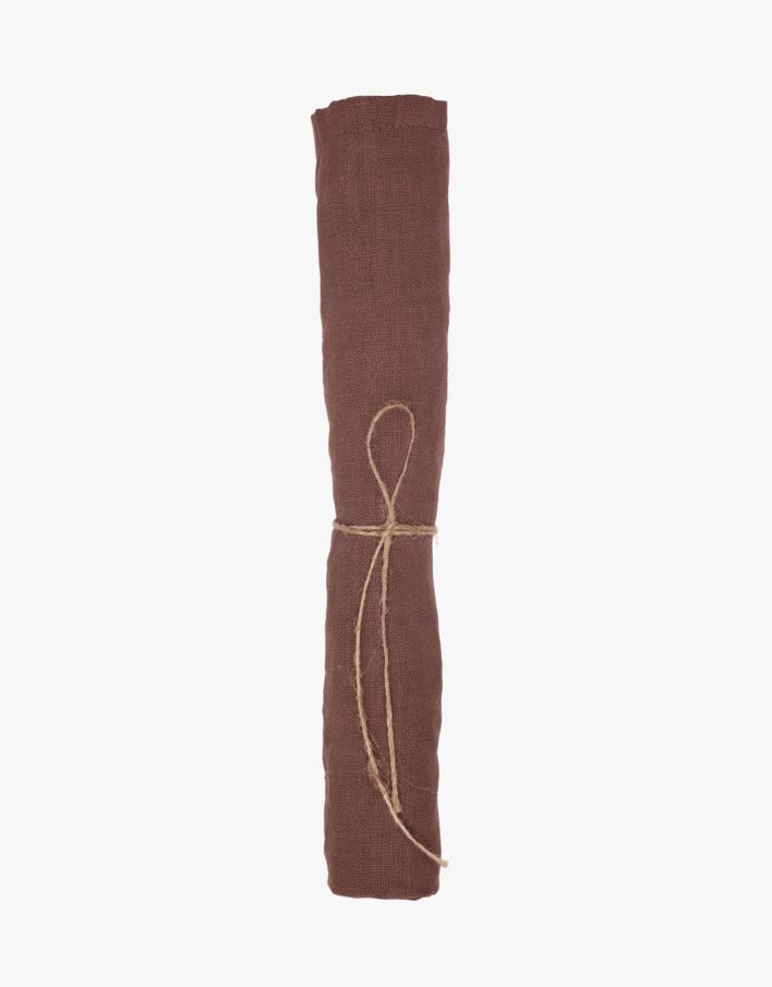 Vila linneservett brun - 45x45 cm brun - 1