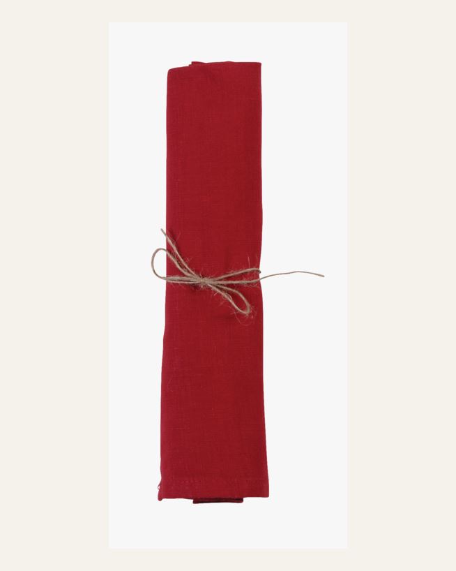 Linneservett röd - 45x45 cm röd - 1