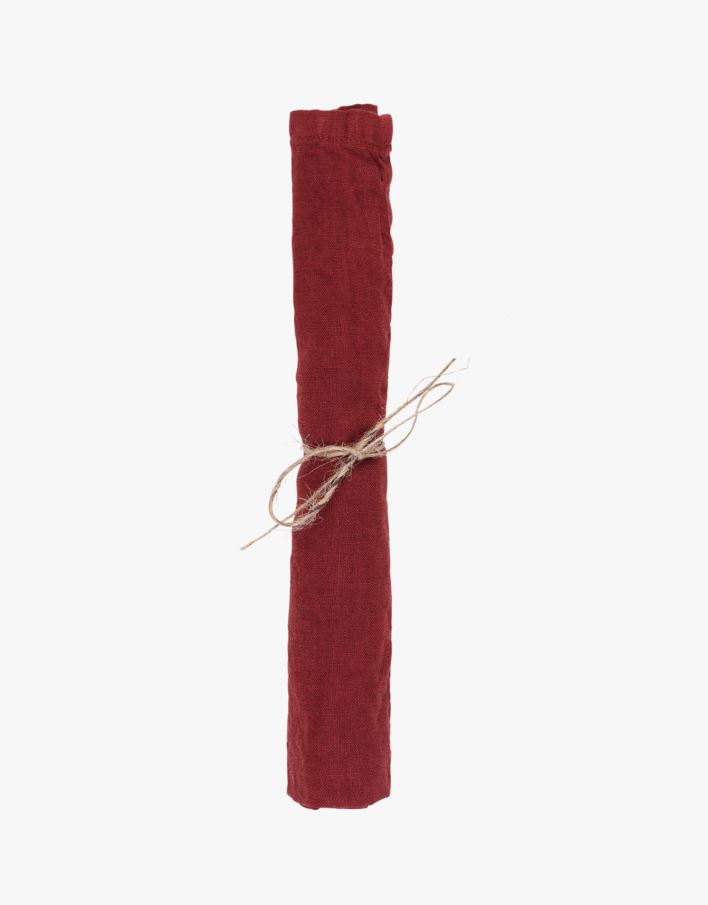 Linneservett mörkröd - 45x45 cm mörkröd - 1