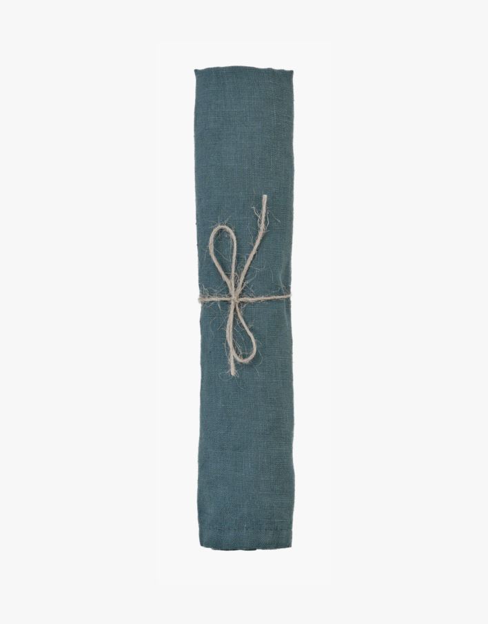 Linneservett blå - 45x45 cm blå - 1