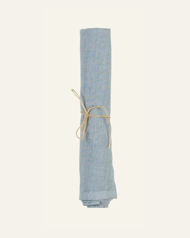 Linneservett gråblå - 45x45 cm gråblå - 1