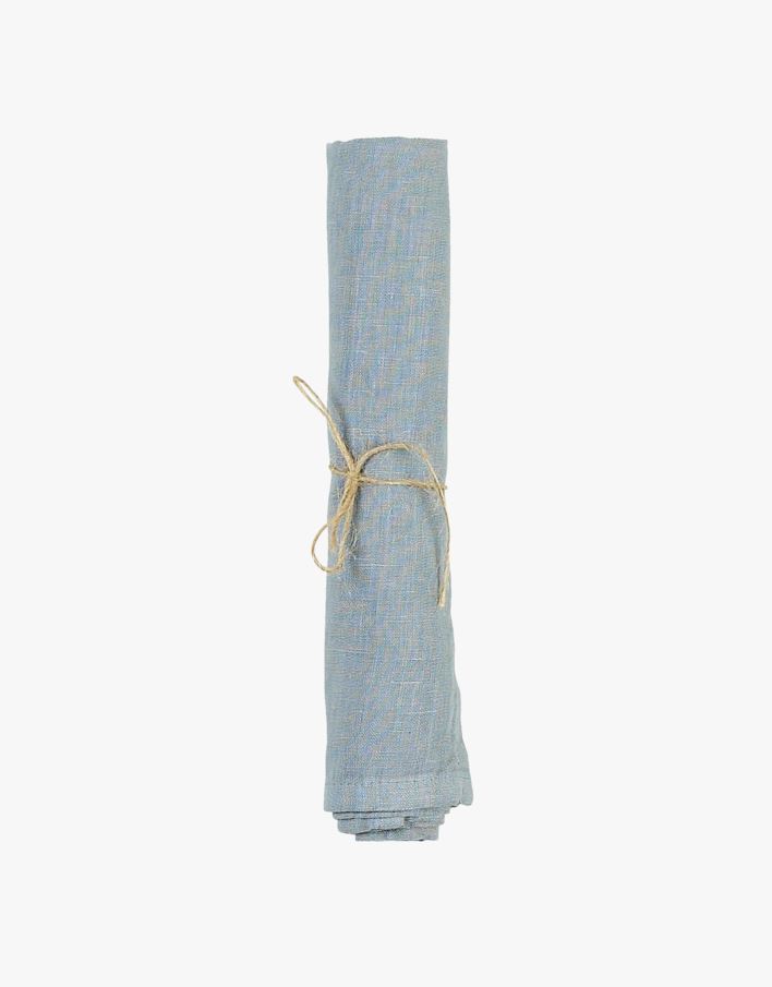 Linneservett gråblå - 45x45 cm gråblå - 1