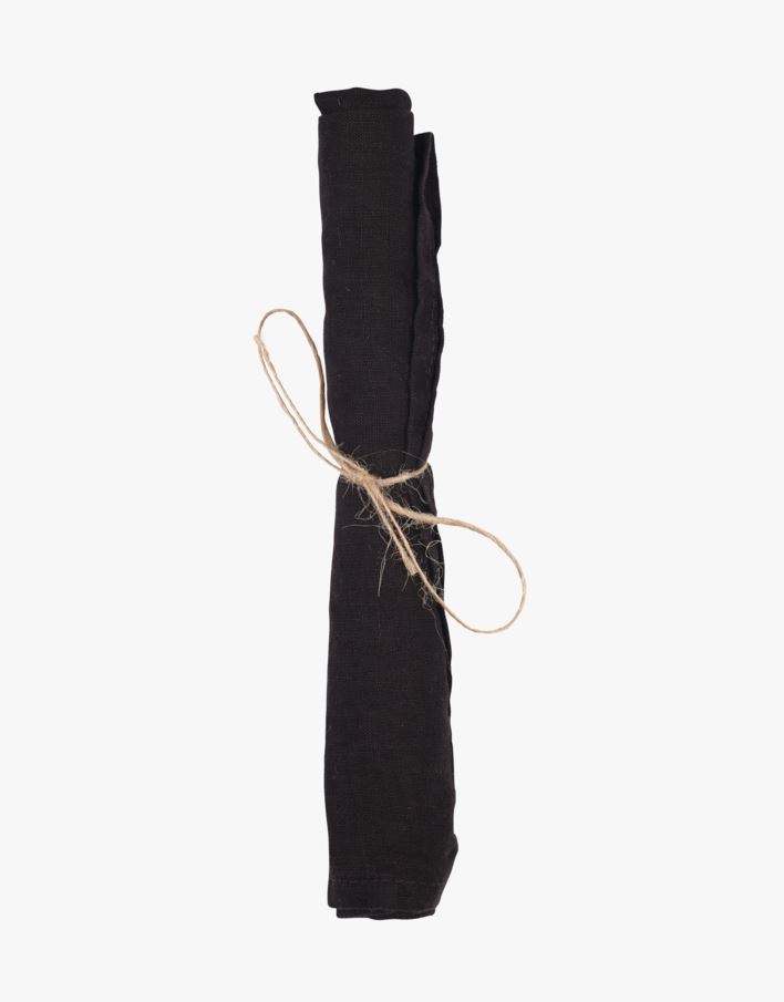 Linneservett svart - 45x45 cm svart - 1