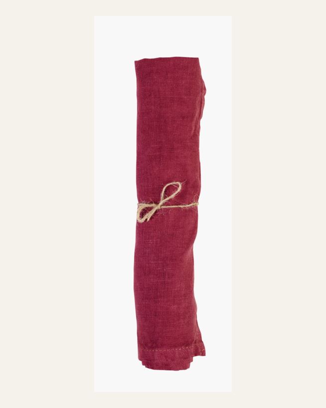 Linneservett burgundy - 45x45 cm burgundy - 1