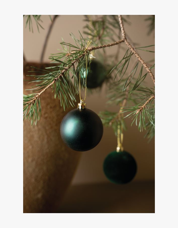 Noel 6pk julgranskulor grön - ø6 cm grön - 1