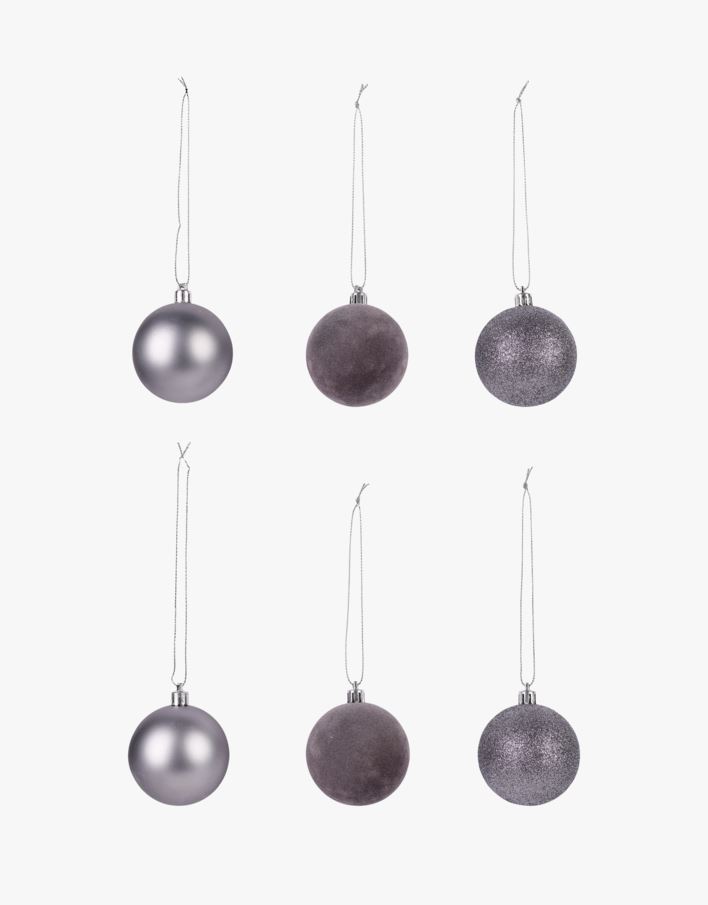 Julgranskulor silver - ø6 cm silver - 1