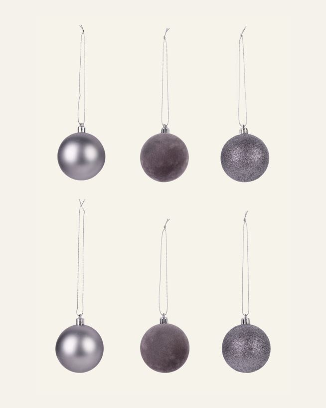 Julgranskulor silver - ø6 cm silver - 1