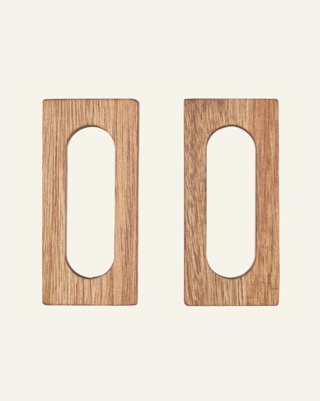 2-pack servettringar brun - 7,7x3,6x1,5 cm brun - 1