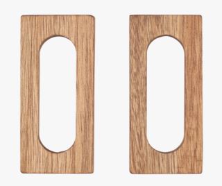 Wood 2-pack servettringar brun