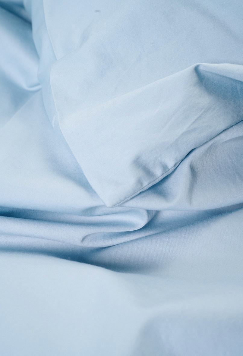 Påslakanset i satin himmelsblå - 2
