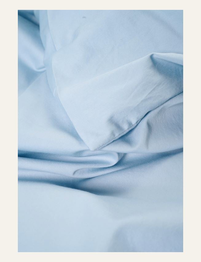 Påslakanset i satin himmelsblå - 2