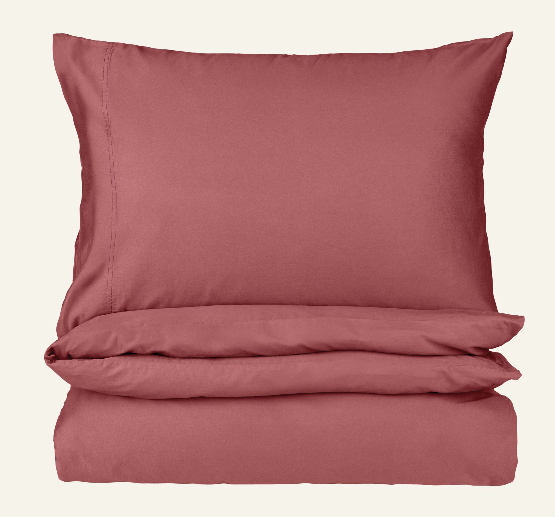 Påslakanset i satin rose - 150x210 cm rose - 1