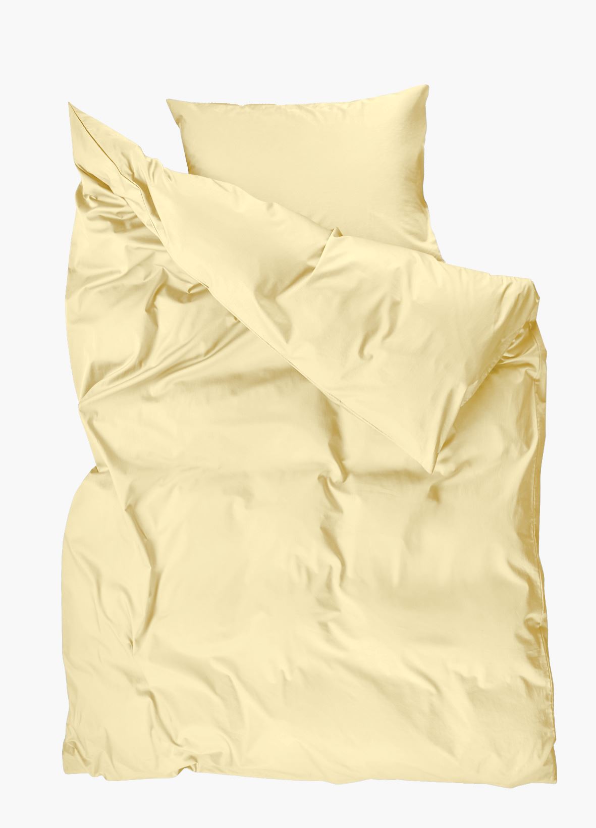 Påslakanset i satin ljusgul - 3