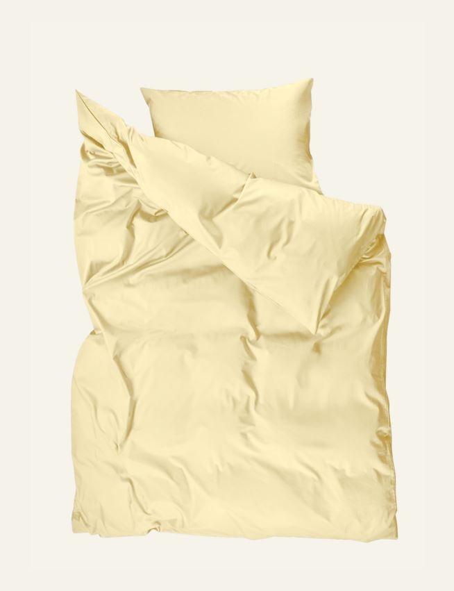 Påslakanset i satin ljusgul - 3