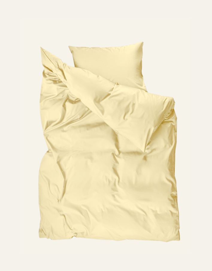 Påslakanset i satin ljusgul - 3