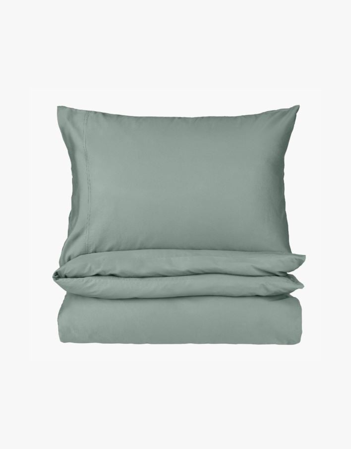 Påslakanset i satin lindblomsgrön - 150x210 cm lindblomsgrön - 1
