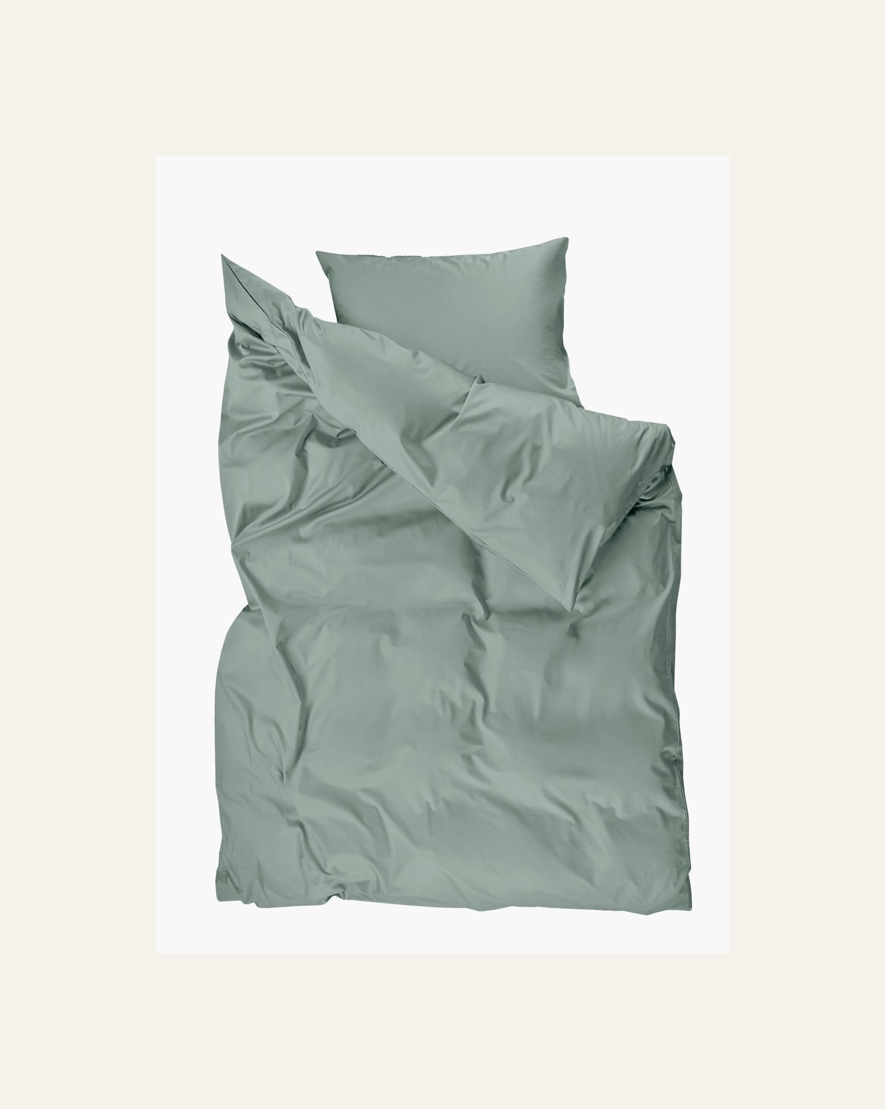 Påslakanset i satin lindblomsgrön - 2