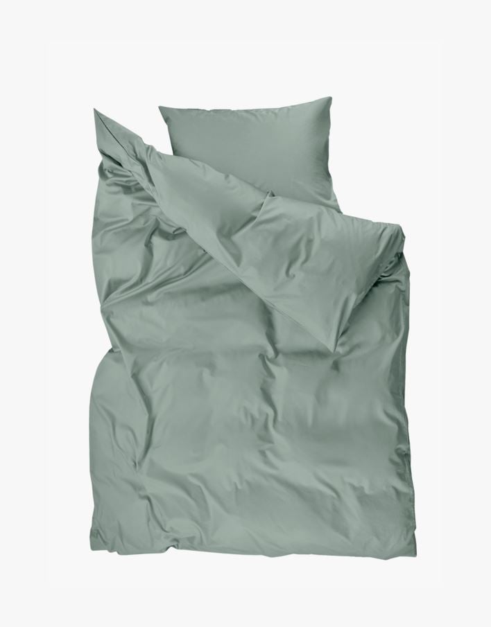 Påslakanset i satin lindblomsgrön - 150x210 cm lindblomsgrön - 1