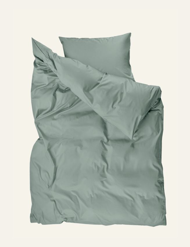 Påslakanset i satin lindblomsgrön - 2