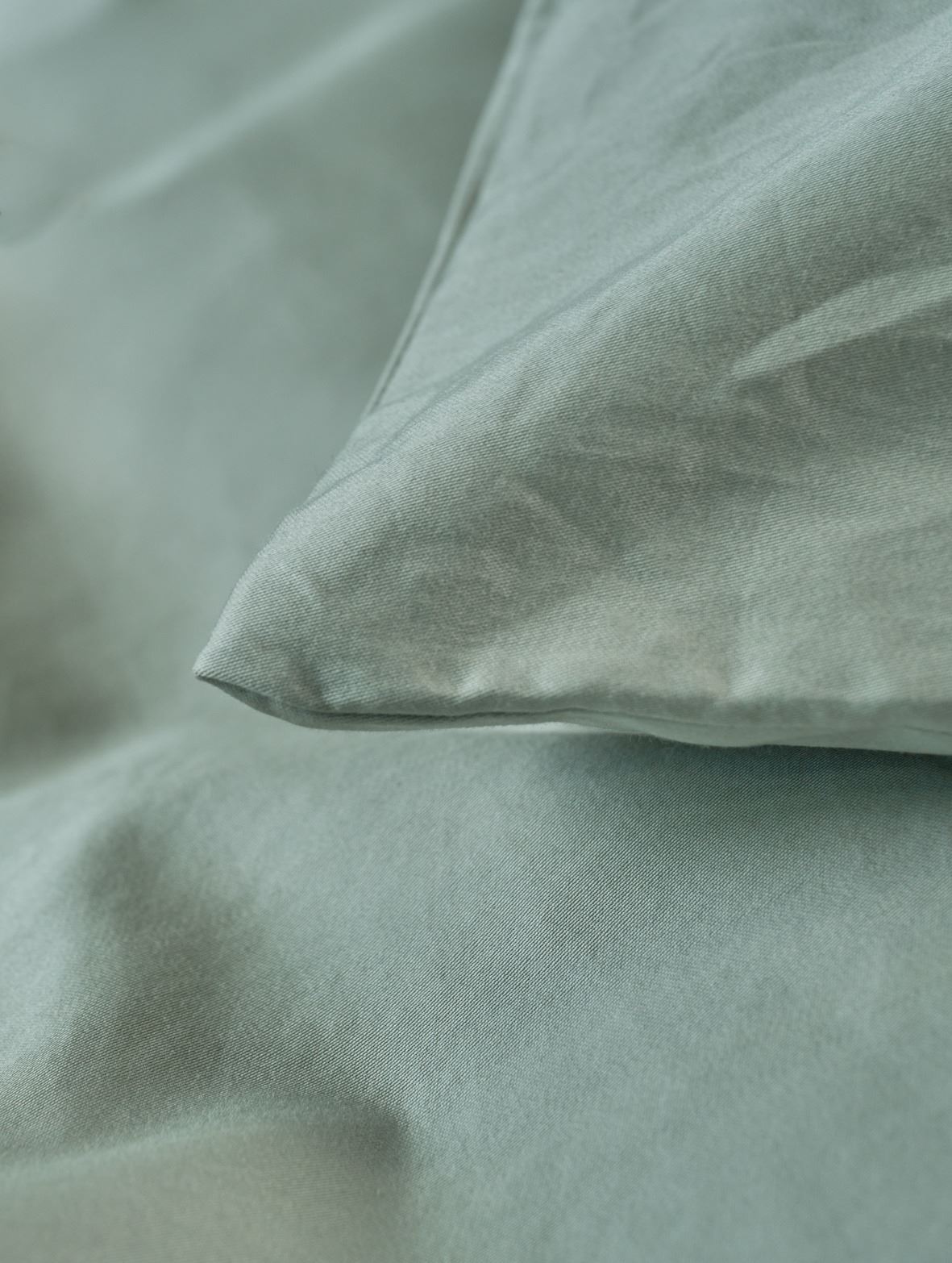 Påslakanset i satin lindblomsgrön - 3