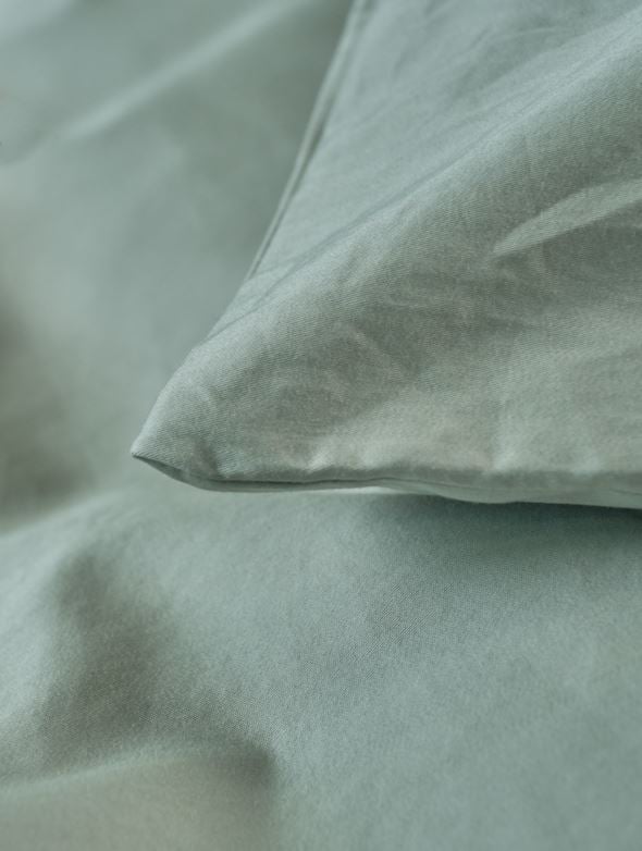 Påslakanset i satin lindblomsgrön - 3