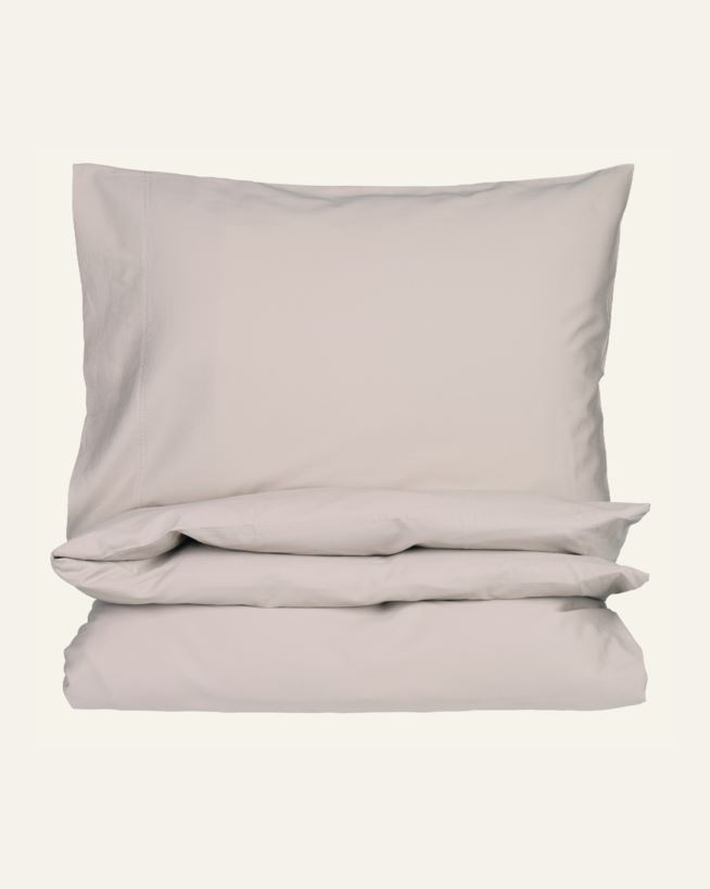 Påslakanset i satin sand - 150x210 cm sand - 1