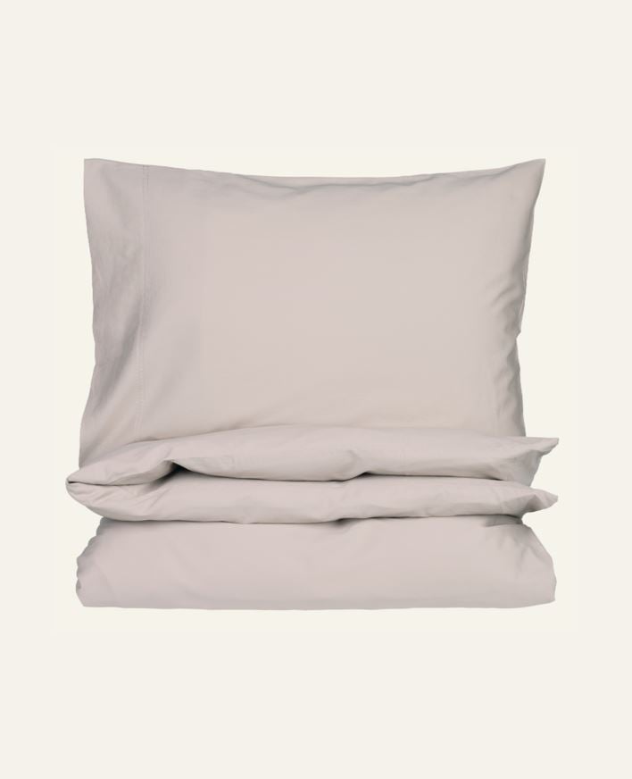 Påslakanset i satin sand - 150x210 cm sand - 1