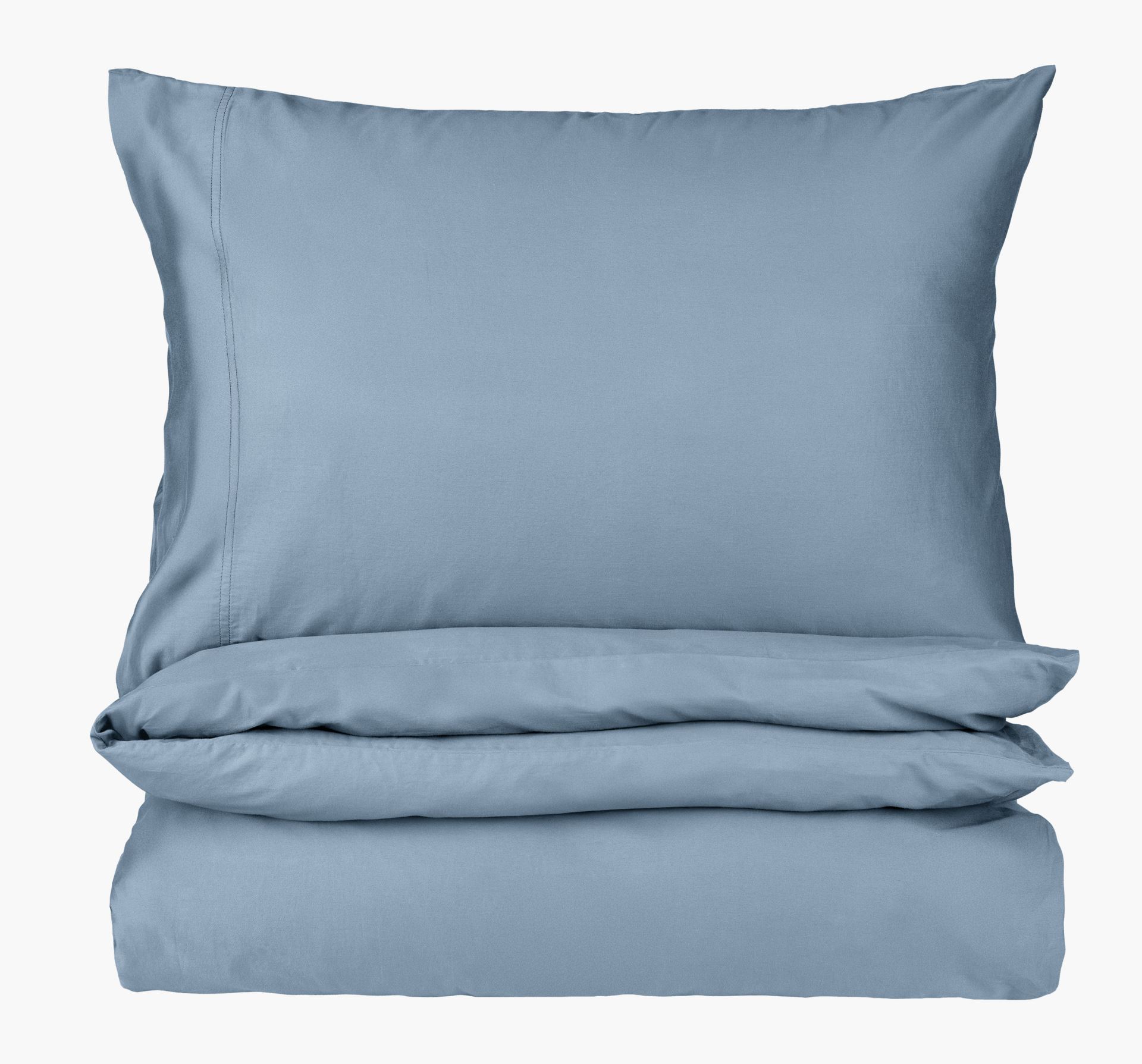 Påslakanset i satin gråblå - 230x220 cm gråblå - 1