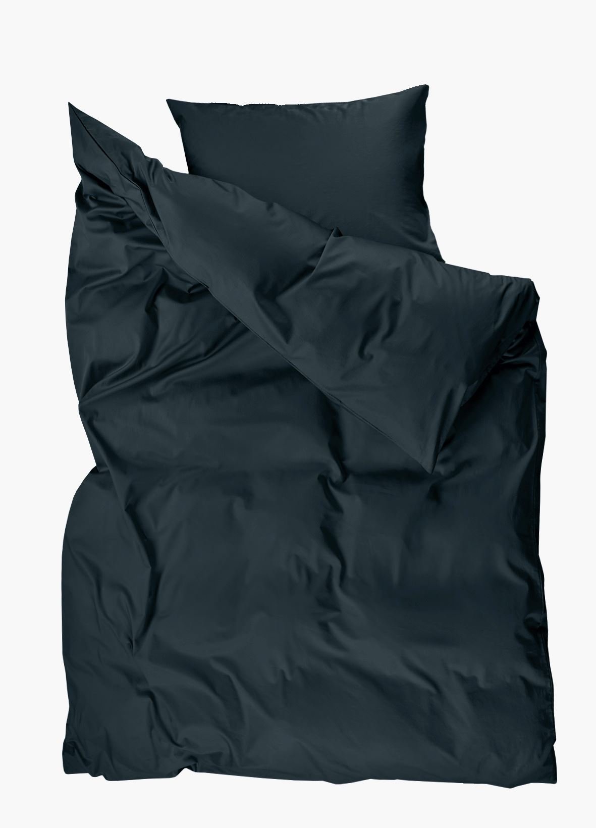Påslakanset i satin mörkblå - 2