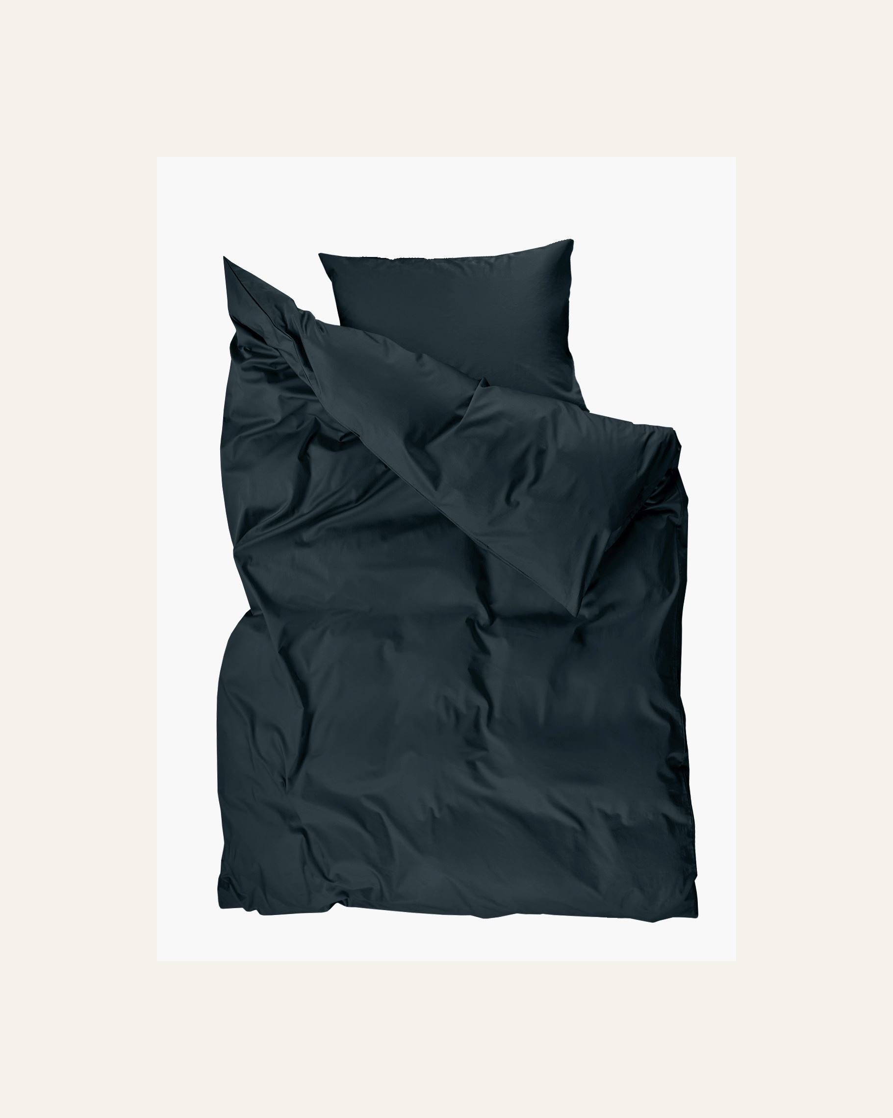 Påslakanset i satin mörkblå - 2