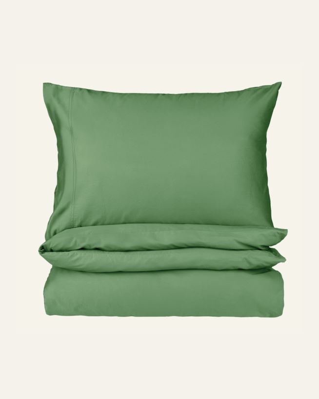 Påslakanset i satin grön - 150x210 cm grön - 1
