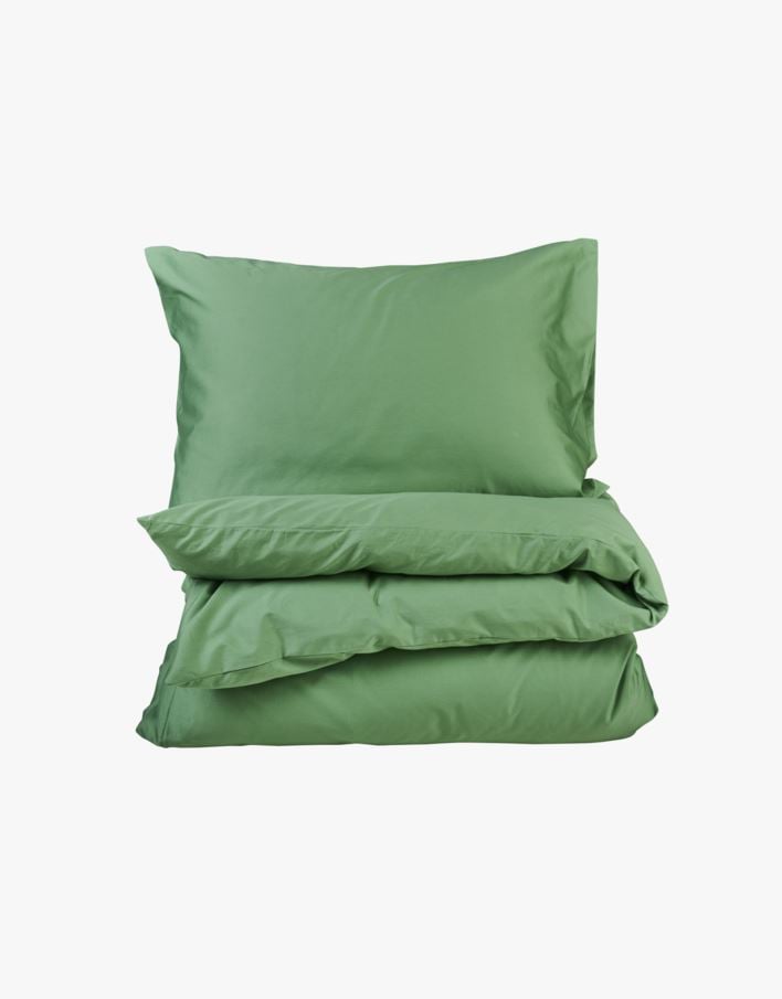 Påslakanset i satin grön - 150x210 cm grön - 1