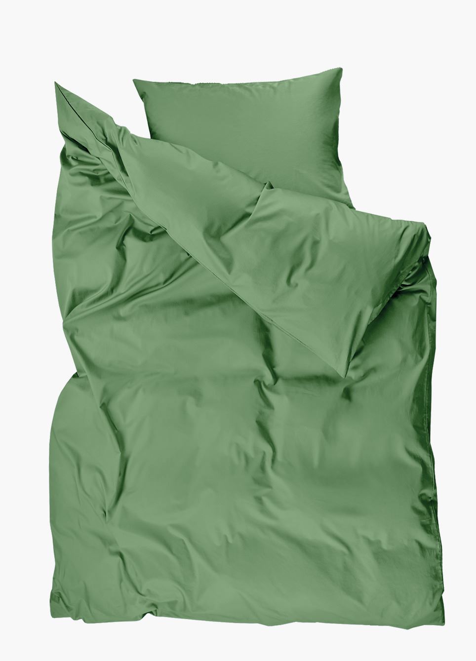 Påslakanset i satin grön - 3