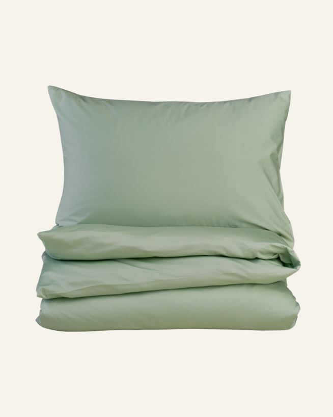 Påslakanset i satin ljusgrön - 150x210 cm ljusgrön - 1