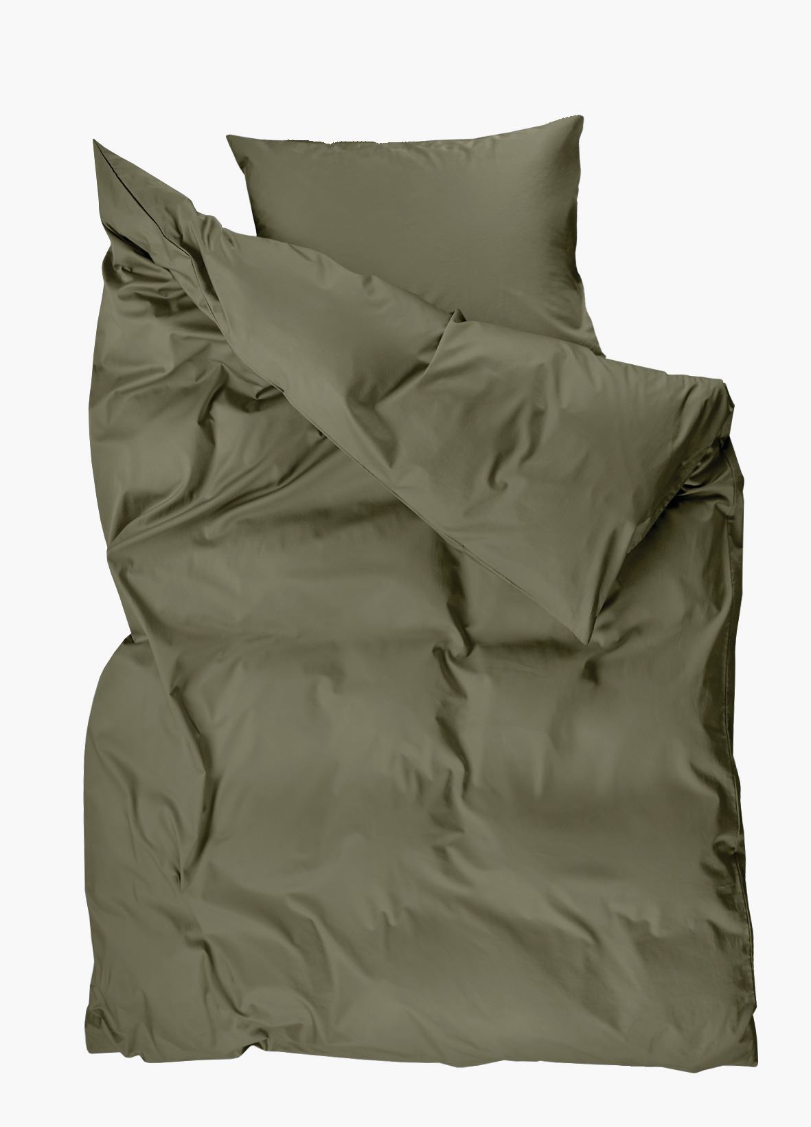 Påslakanset i satin mörkgrön - 3