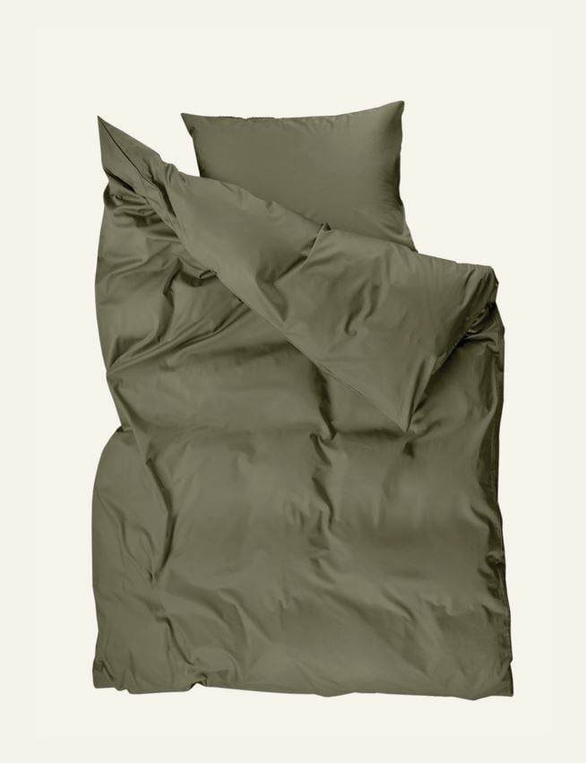 Påslakanset i satin mörkgrön - 3