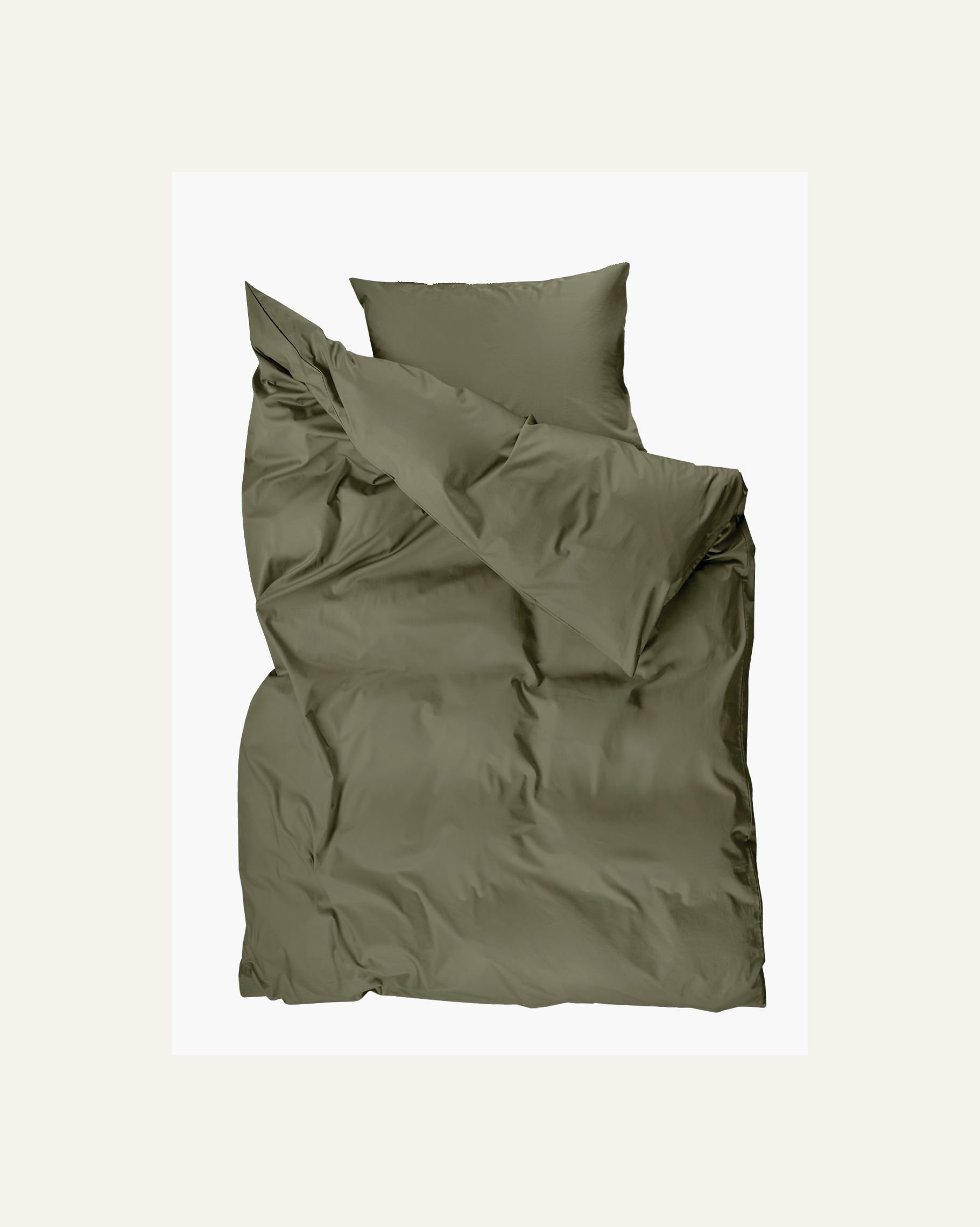Påslakanset i satin mörkgrön - 3