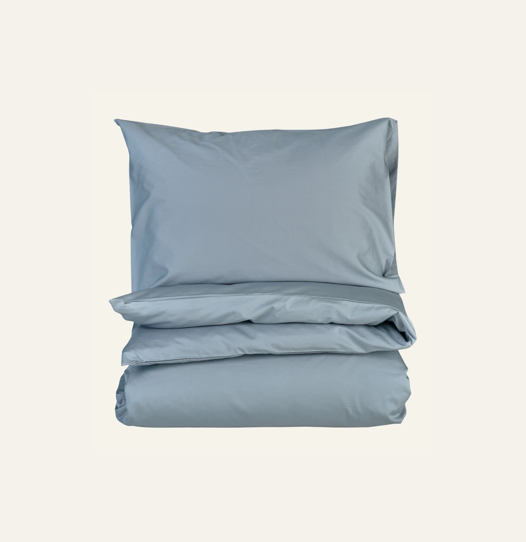 Påslakanset i satin gråblå - 2