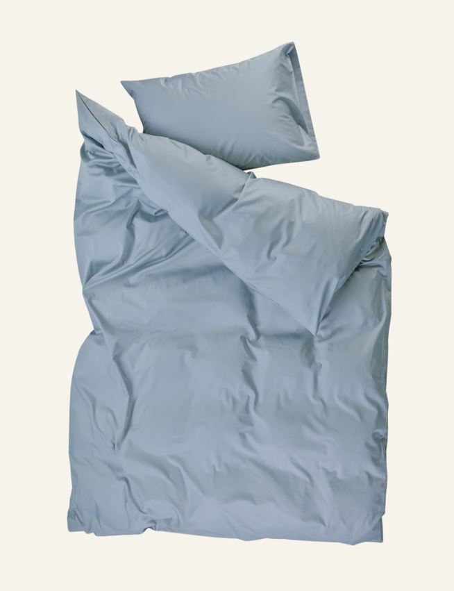 Påslakanset i satin gråblå - 3