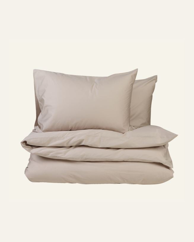 Påslakanset i satin sand - 230x220 cm sand - 1