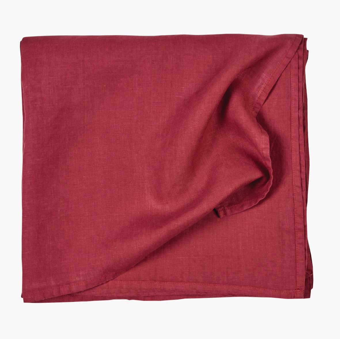 Linneduk burgundy - 140x250 cm burgundy - 1