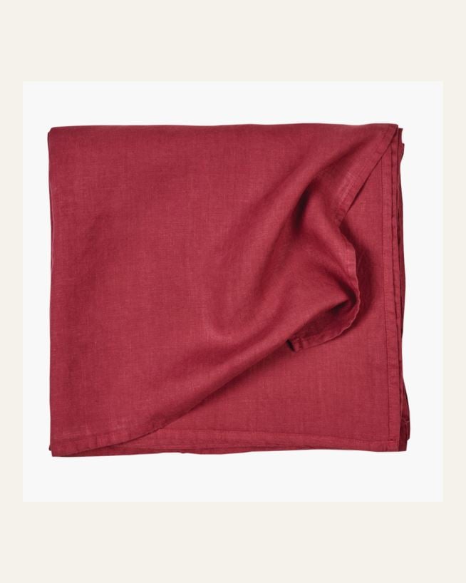 Linneduk burgundy - 140x350 cm burgundy - 1