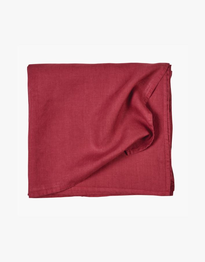 Linneduk burgundy - 140x250 cm burgundy - 1