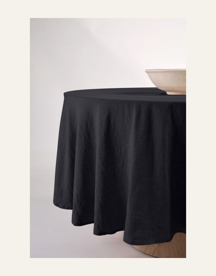 Linneduk svart - 8